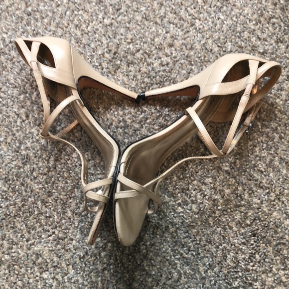 KLUB NICO Nude T strap Heels - Picture 12 of 12
